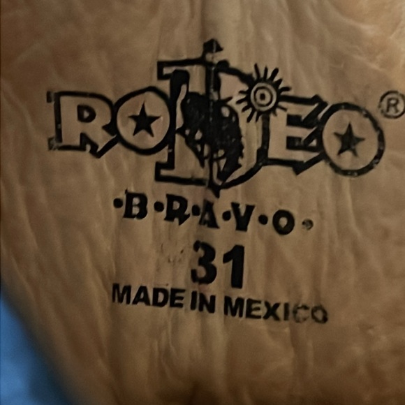 Rodeo black crocodile cowboy western boots size 12 - Picture 9 of 11